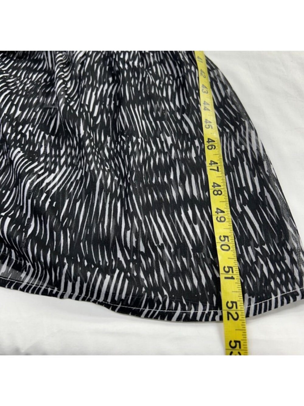 Sheer Black/Gray Tiered Maxi Dress By Simply Vera Small Belt Keyhole - Picture 13 of 16